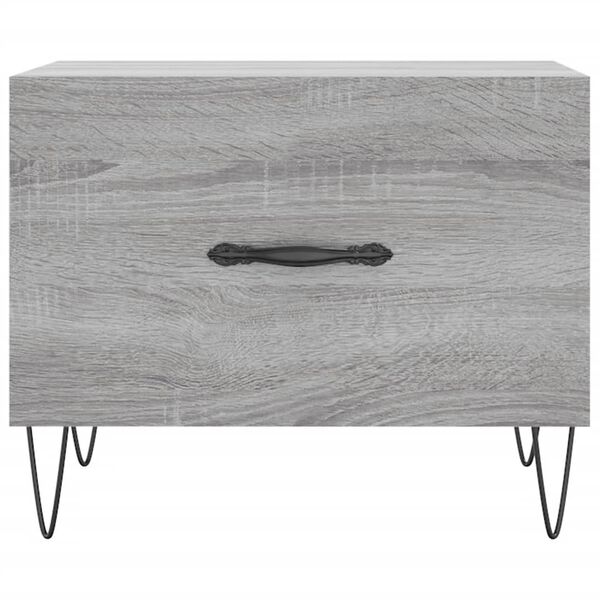 vidaXL Τραπεζάκι Σαλονιού Γκρι Sonoma 50x50x40 εκ. Επεξεργασμένο Ξύλο