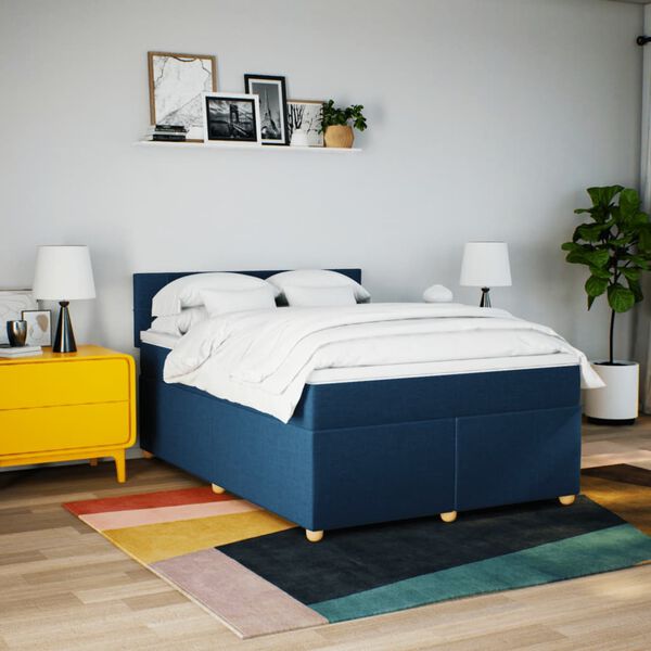vidaXL &Kappa;&rho;&epsilon;&beta;ά&tau;&iota; Boxspring &mu;&epsilon; &Sigma;&tau;&rho;ώ&mu;&alpha; &Mu;&pi;&lambda;&epsilon; 140x200 &epsilon;&kappa;. &Upsilon;&phi;&alpha;&sigma;&mu;ά&tau;&iota;&nu;&omicron;