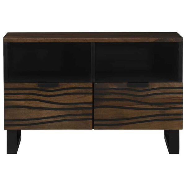 vidaXL Έπιπλο Τηλεόρασης Καφέ 70 x 33 x 46 εκ Μασίφ ξύλο μάνγκο