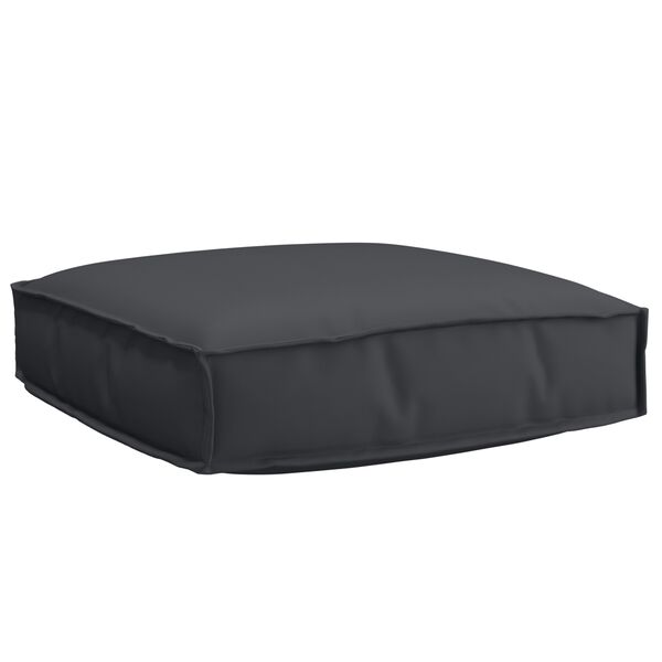 vidaXL Μαξιλάρι παλέτας για κάθισμα Μαύρο 60 x 60 x 12 cm