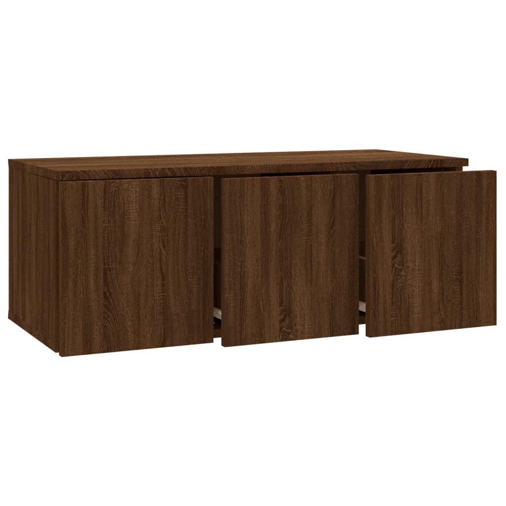 vidaXL Έπιπλο Τηλεόρασης Καφέ Δρυς 80 x 34 x 30 εκ. Επεξ. Ξύλο