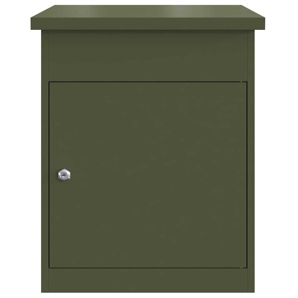 vidaXL Θυρίδα Πακέτων Λαδί 44 x 35 x 59 εκατοστά Ατσάλι