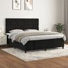 vidaXL &Kappa;&rho;&epsilon;&beta;ά&tau;&iota; Boxspring &mu;&epsilon; &Sigma;&tau;&rho;ώ&mu;&alpha; &Mu;&alpha;ύ&rho;&omicron; 180x200 &epsilon;&kappa;. &Beta;&epsilon;&lambda;&omicron;ύ&delta;&iota;&nu;&omicron;