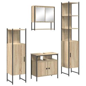 vidaXL &Sigma;&epsilon;&tau; &Epsilon;&pi;ί&pi;&lambda;&omega;&nu; &Mu;&pi;ά&nu;&iota;&omicron;&upsilon; 4 &tau;&mu;&chi;. &Delta;&rho;ύ&sigmaf; Sonoma 33 x 33 x 185,5 &epsilon;&kappa;