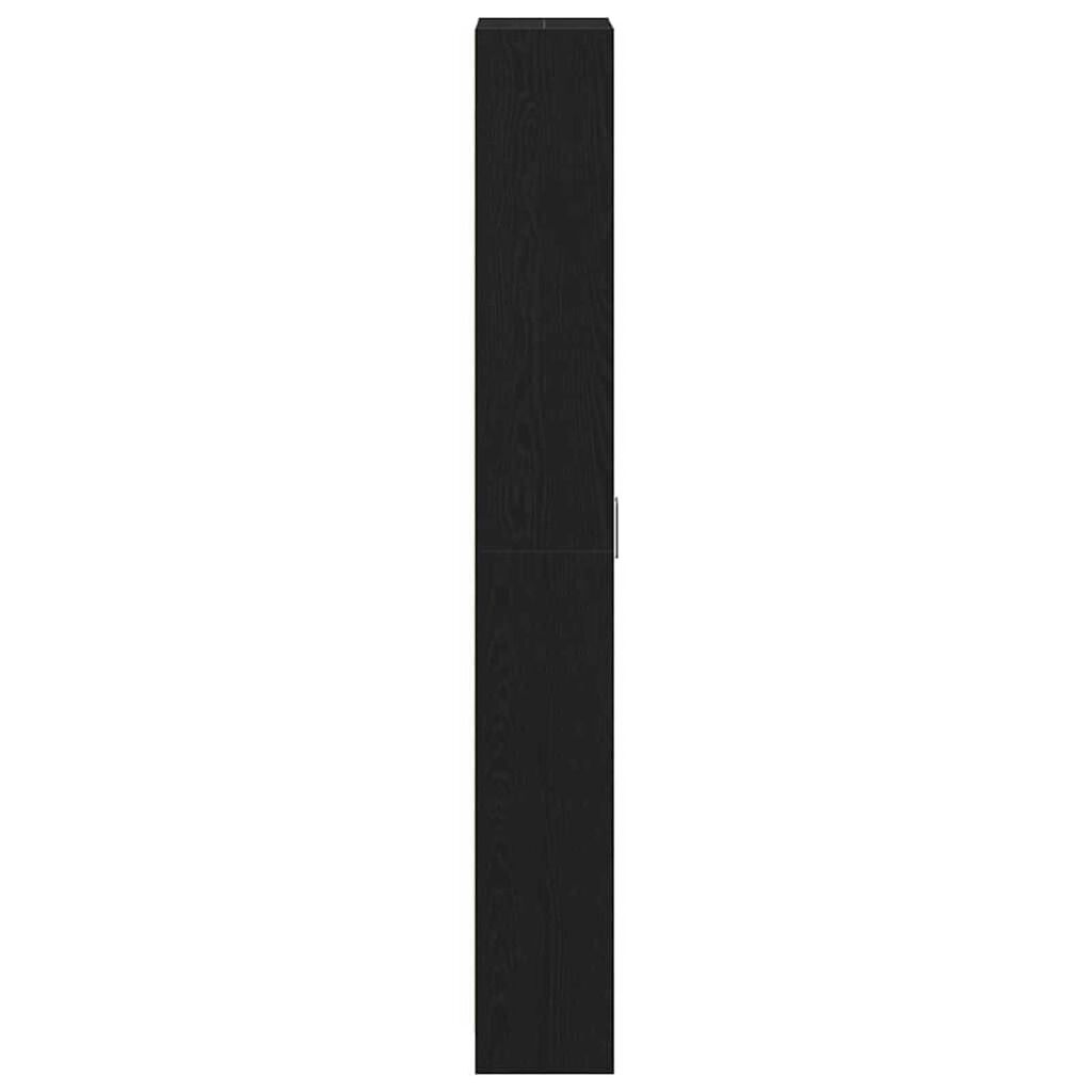 vidaXL Ντουλάπι Μαύρη δρυς 55 x 25 x 189 εκ. Επεξεργασμένο ξύλο