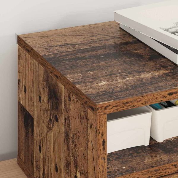 vidaXL Σταντ Εκτυπωτή Παλιό Ξύλο 40 x 32 x 24 εκ Επεξεργασμένο ξύλο
