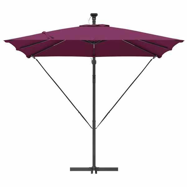 vidaXL Ομπρέλα Cantilever Banana Μπορντό 249 x 249 x 250 εκ.
