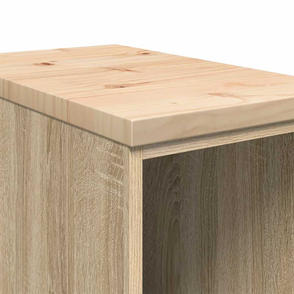 vidaXL ντουλάπι αποθήκευσης γκαράζ 30x51x85 εκ μασίφ ξύλο πεύκο