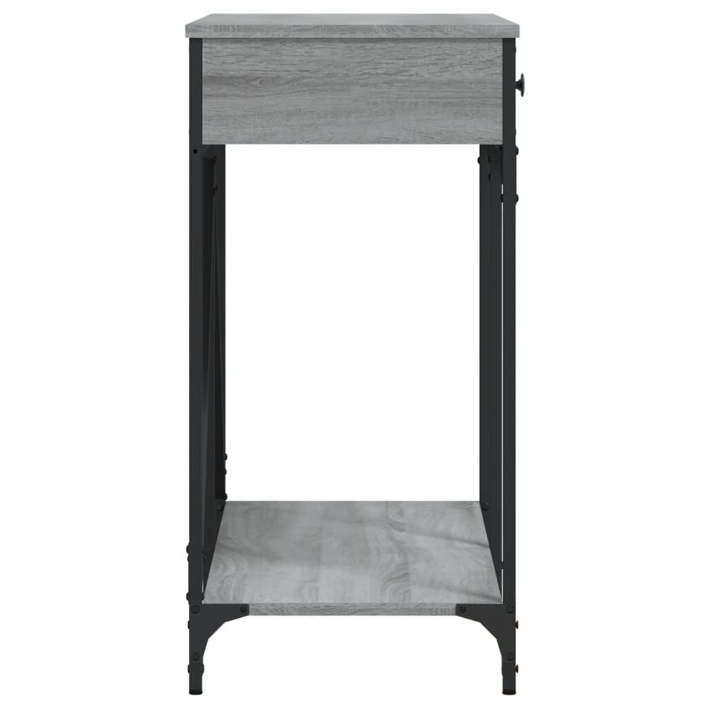 vidaXL Τραπέζι Κονσόλα Γκρι Sonoma 100x39x78,5 εκ. Επεξεργασμένο Ξύλο
