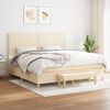 vidaXL &Kappa;&rho;&epsilon;&beta;ά&tau;&iota; Boxspring &mu;&epsilon; &Sigma;&tau;&rho;ώ&mu;&alpha; &Kappa;&rho;&epsilon;&mu; 200x200 &epsilon;&kappa;. &Upsilon;&phi;&alpha;&sigma;&mu;ά&tau;&iota;&nu;&omicron;