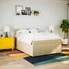 vidaXL &Kappa;&rho;&epsilon;&beta;ά&tau;&iota; Boxspring &mu;&epsilon; &Sigma;&tau;&rho;ώ&mu;&alpha; &Kappa;&rho;&epsilon;&mu; 140x200 &epsilon;&kappa;. &Upsilon;&phi;&alpha;&sigma;&mu;ά&tau;&iota;&nu;&omicron;
