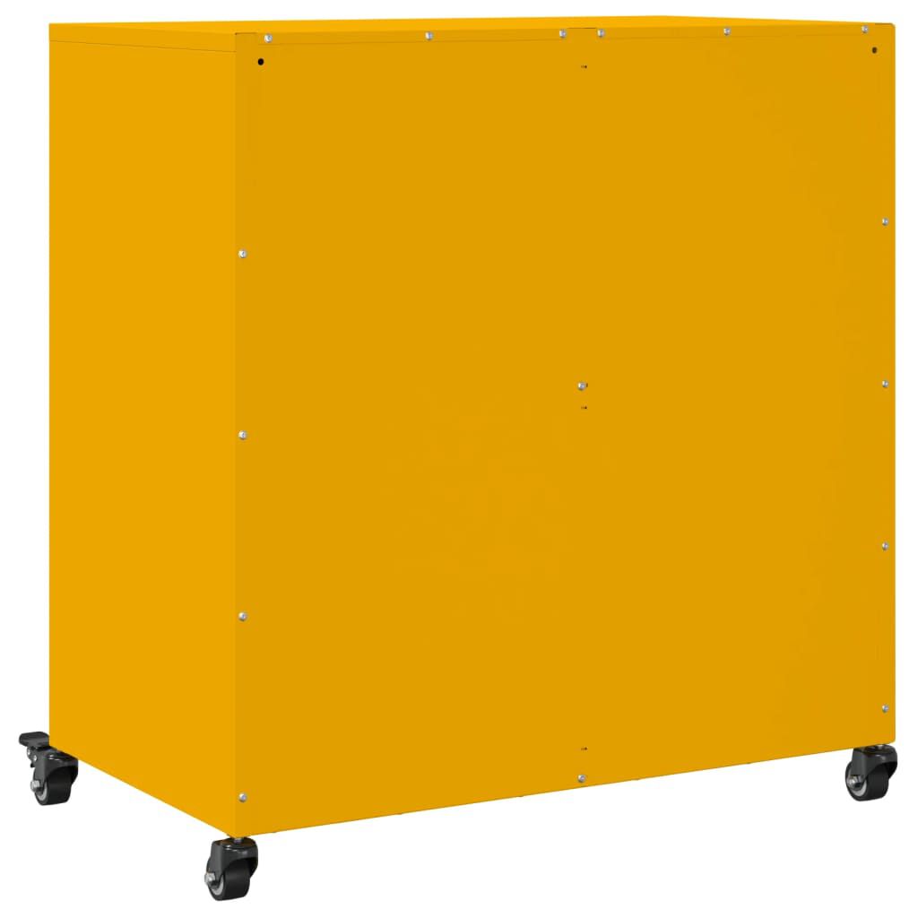 vidaXL Ντουλάπι Μουσταρδί 68x39x72 εκ. από Ατσάλι