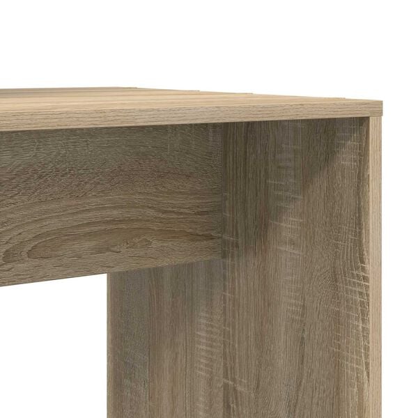 vidaXL Γραφείο Sonoma Δρυς 138.5 x 55 x 143 εκ Επεξεργασμένο ξύλο
