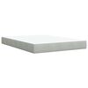vidaXL Κρεβάτι Boxspring με Στρώμα Ανοιχτό Γκρι 140x190 εκ. Βελούδινο
