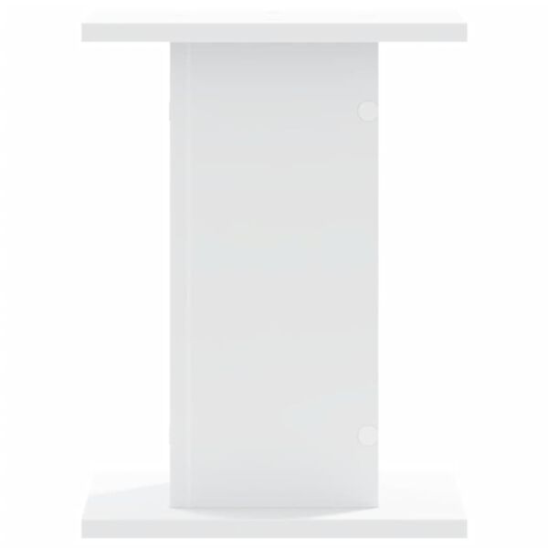 vidaXL Βάσεις Φυτών 2 τεμ. Λευκές 30x30x40 εκ. από Επεξεργασμένο Ξύλο