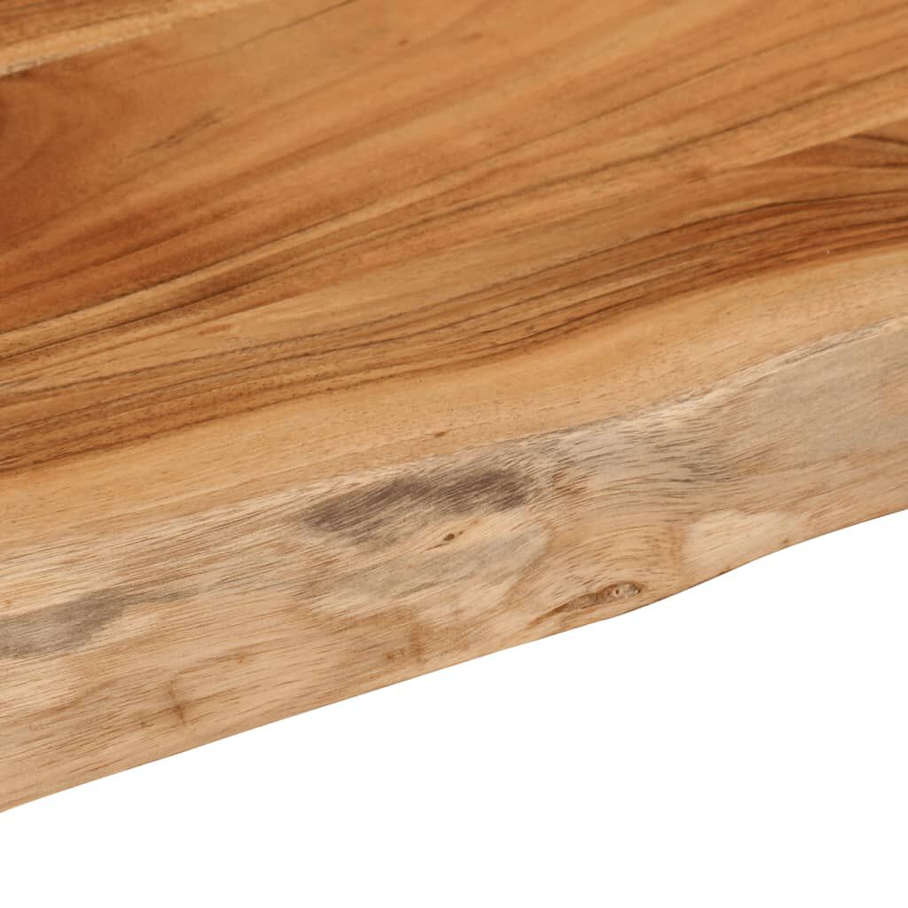 vidaXL Ράφι Επιτοίχιο Ορθ. Live Edge 40x30x2,5 εκ. Μασίφ Ξύλο Ακακίας