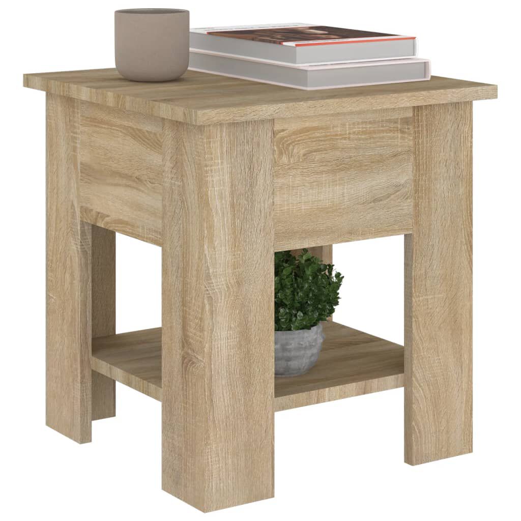 vidaXL Τραπεζάκι Σαλονιού Sonoma Δρυς 40 x 40 x 42 εκ. από Συνθ. Ξύλο