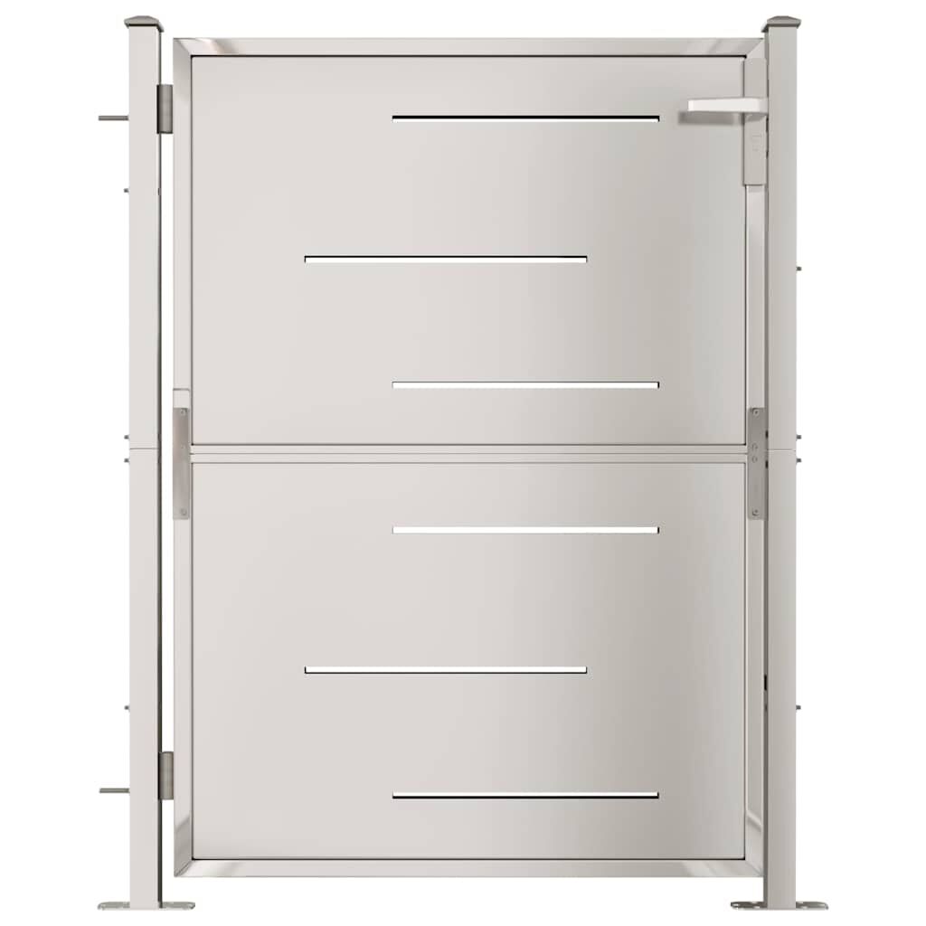 vidaXL Πόρτα Περίφραξης Κήπου 100 x 125 εκ. από Ανοξείδωτο Ατσάλι