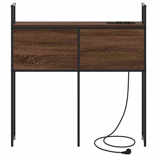 vidaXL Κεφαλάρι Αποθήκης Καφέ δρυς 75 cm Επεξεργασμένο ξύλο