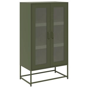 vidaXL Highboard &Epsilon;&lambda;&alpha;&iota;&omicron;&pi;&rho;ά&sigma;&iota;&nu;&omicron; 68x39x123 cm &Alpha;&tau;&sigma;ά&lambda;&iota;