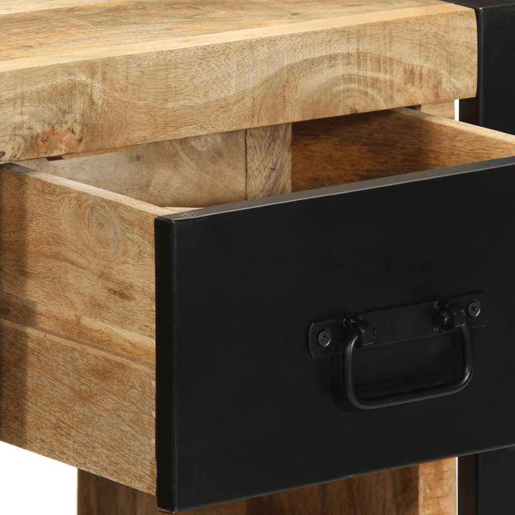 vidaXL Κομοδίνα 2 τεμάχια 40x35x40 cm Στερεό ακατέργαστο ξύλο Mango
