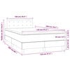 vidaXL &Kappa;&rho;&epsilon;&beta;ά&tau;&iota; Boxspring &mu;&epsilon; &Sigma;&tau;&rho;ώ&mu;&alpha; & LED &Kappa;&rho;&epsilon;&mu; 120x200 &epsilon;&kappa;. &Upsilon;&phi;&alpha;&sigma;&mu;ά&tau;&iota;&nu;&omicron;