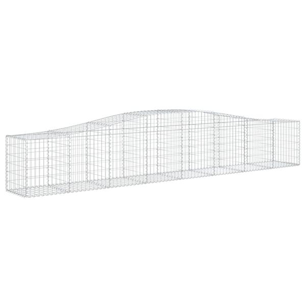 vidaXL Συρματοκιβώτια Τοξωτά 5 τεμ. 400x50x60/80 εκ. Γαλβαν. Ατσάλι