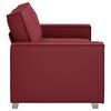 vidaXL Πολυθρόνα-καναπές Κόκκινο 180 x 78 x 84 εκ. Δερματίνη
