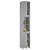 vidaXL Ντουλάπι Μπάνιου Γκρι Sonoma 30x30x183,5 εκ. Επεξεργασμένο Ξύλο