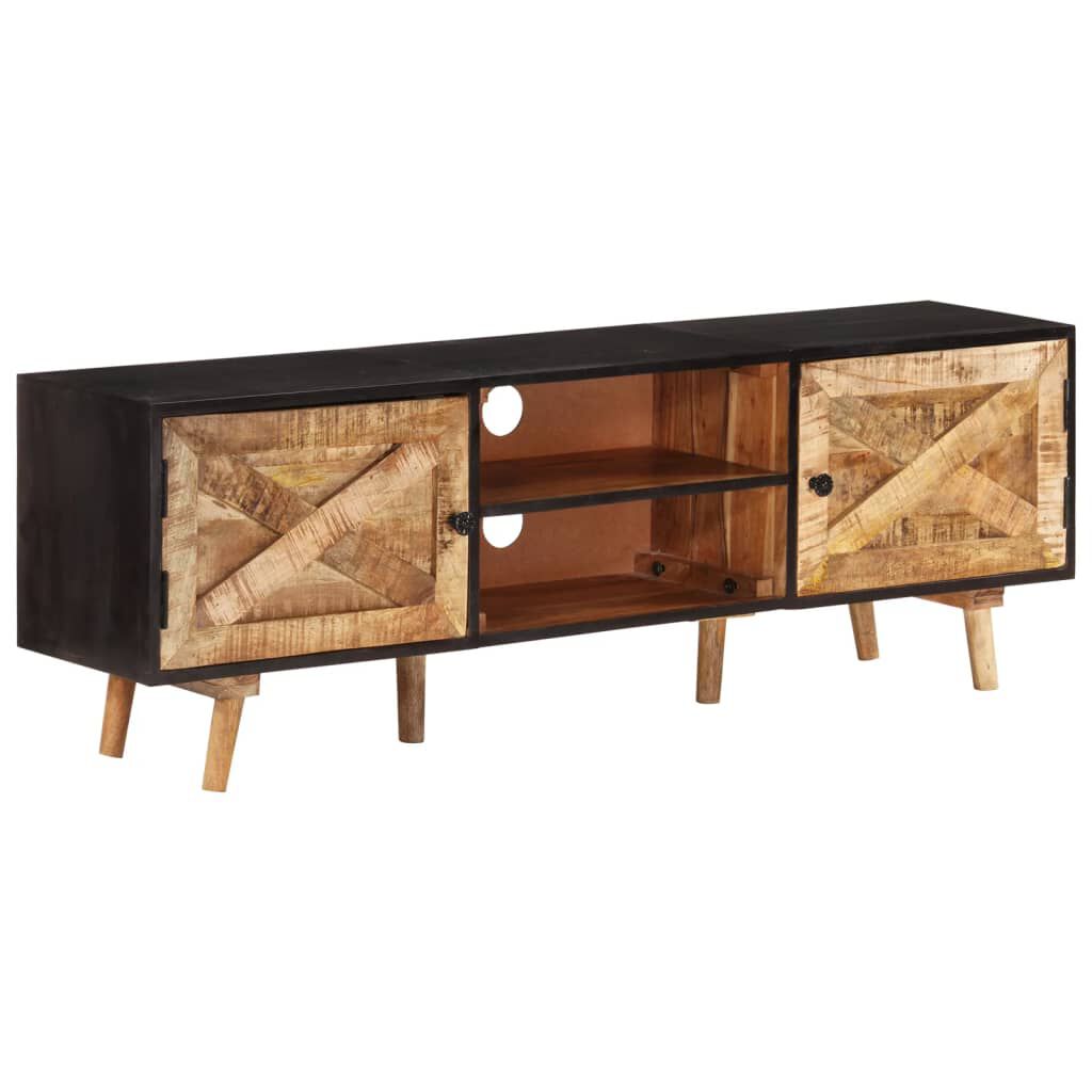 vidaXL Έπιπλο Τηλεόρασης 140x30x46 εκ. Ακατέργαστο Μάνγκο&Μασίφ Ακακία