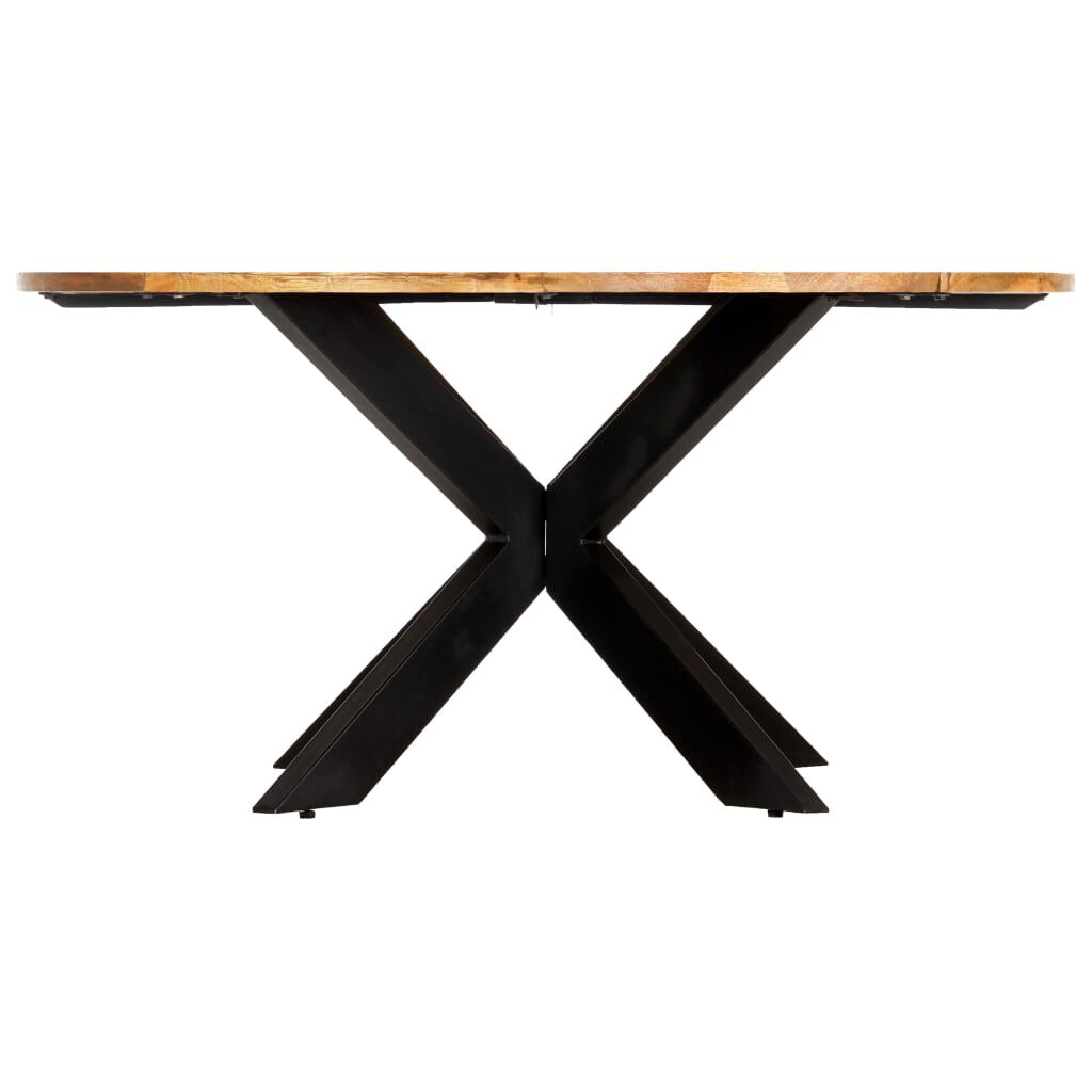 vidaXL Τραπεζαρία Στρογγυλή 150 x 76 εκ. από Μασίφ Ξύλο Μάνγκο
