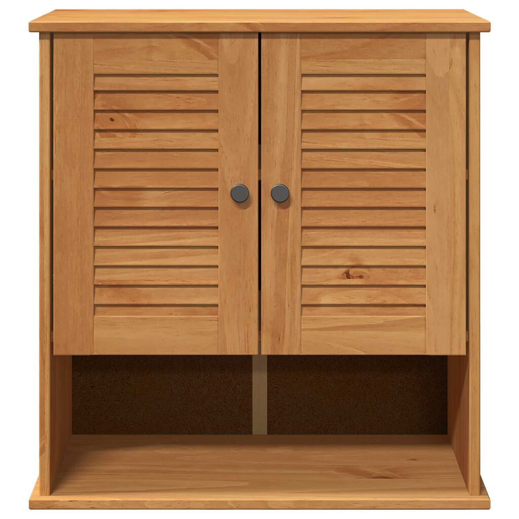 vidaXL Κρεμαστό Ντουλάπι Μπάνιου Μέλι καφέ 67.5 x 34 x 71.5 εκ