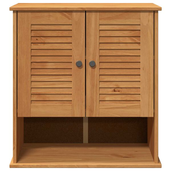 vidaXL Κρεμαστό Ντουλάπι Μπάνιου Μέλι καφέ 67.5 x 34 x 71.5 εκ