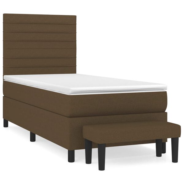 vidaXL &Kappa;&rho;&epsilon;&beta;ά&tau;&iota; Boxspring &mu;&epsilon; &Sigma;&tau;&rho;ώ&mu;&alpha; &Sigma;&kappa;&omicron;ύ&rho;&omicron; &Kappa;&alpha;&phi;έ 90x190 &epsilon;&kappa;. &Upsilon;&phi;&alpha;&sigma;&mu;ά&tau;&iota;&nu;&omicron;