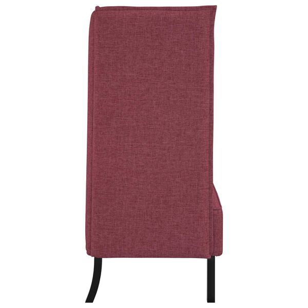 vidaXL Καναπές Υψηλού Πίσω Μπορντό 109x56x121 cm Υφάσματος