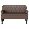 vidaXL Καναπές Chesterfield Καφέ 119.5 x 64.5 x 75 εκ. Τεχνητό Δέρμα