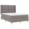 vidaXL &Kappa;&rho;&epsilon;&beta;ά&tau;&iota; &mu;&epsilon; &epsilon;&lambda;&alpha;&tau;ή&rho;&iota;&alpha; &mu;&epsilon; &kappa;&epsilon;&phi;&alpha;&lambda;ά&rho;&iota; Taupe 160 x 200 cm ύ&phi;&alpha;&sigma;&mu;&alpha;