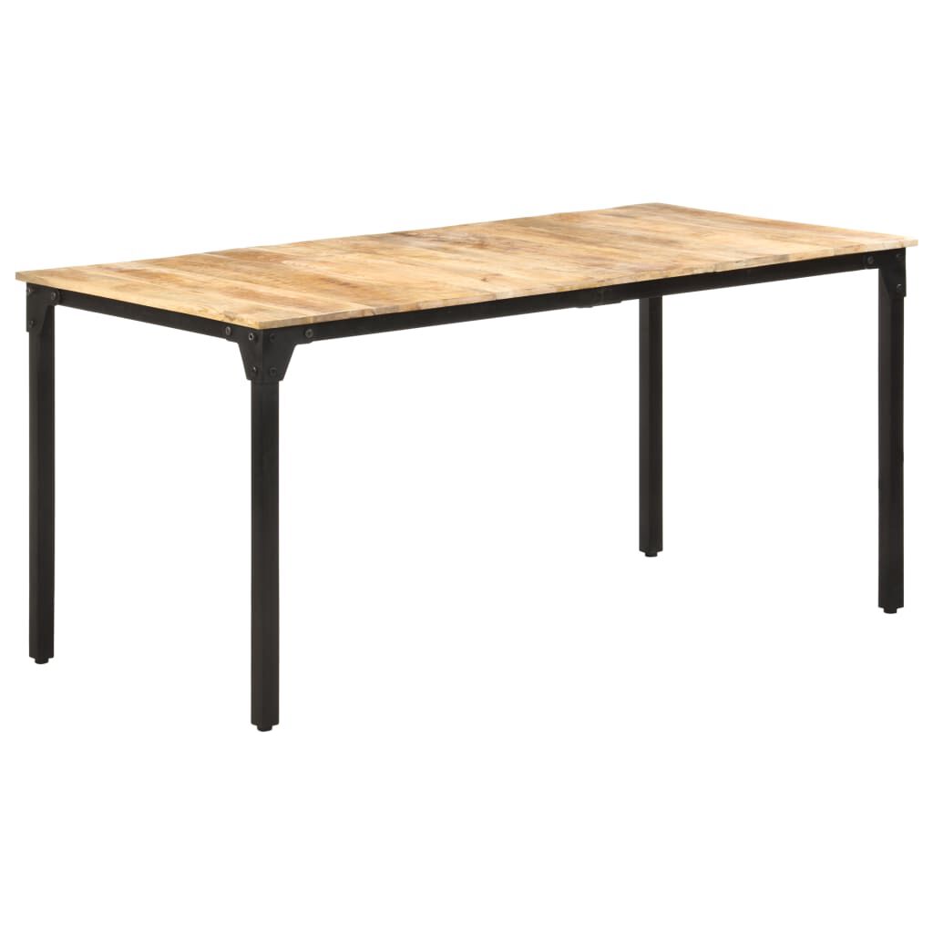 vidaXL Τραπεζαρία 160 x 80 x 76 εκ. από Ακατέργαστο Ξύλο Μάνγκο