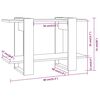 vidaXL Βιβλιοθήκη/Διαχωριστικό Χώρου Μαύρο 80 x 30 x 51 εκ.