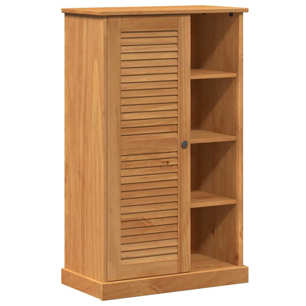 vidaXL Ντουλάπι Μπάνιου καφέ μελί 68 x 34 x 110 εκ. Μασίφ ξύλο πεύκου