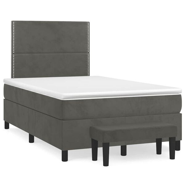 vidaXL &Kappa;&rho;&epsilon;&beta;ά&tau;&iota; Boxspring &mu;&epsilon; &Sigma;&tau;&rho;ώ&mu;&alpha; &Sigma;&kappa;&omicron;ύ&rho;&omicron; &Gamma;&kappa;&rho;&iota; 120x190 &epsilon;&kappa;. &Beta;&epsilon;&lambda;&omicron;ύ&delta;&iota;&nu;&omicron;