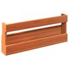 vidaXL Παπουτσοθήκη Επιτοίχια 2 τεμ. Μελί 59x8,5x23,5 εκ. Μασίφ Πεύκο
