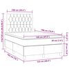 vidaXL &Kappa;&rho;&epsilon;&beta;ά&tau;&iota; Boxspring &mu;&epsilon; &Sigma;&tau;&rho;ώ&mu;&alpha; & LED &Sigma;&kappa;.&Gamma;&kappa;&rho;&iota; 120x190&epsilon;&kappa;. &Upsilon;&phi;&alpha;&sigma;&mu;ά&tau;&iota;&nu;&omicron;