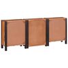 vidaXL Πλαϊνό γραφείο 3 pcs Καφέ 55 x 30 x 75 εκ Μασίφ ξύλο ακακίας