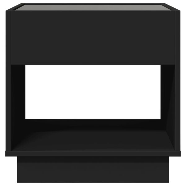 vidaXL Τραπεζάκι Σαλονιού Infinity LED Μαύρο 50x50x50 εκ.