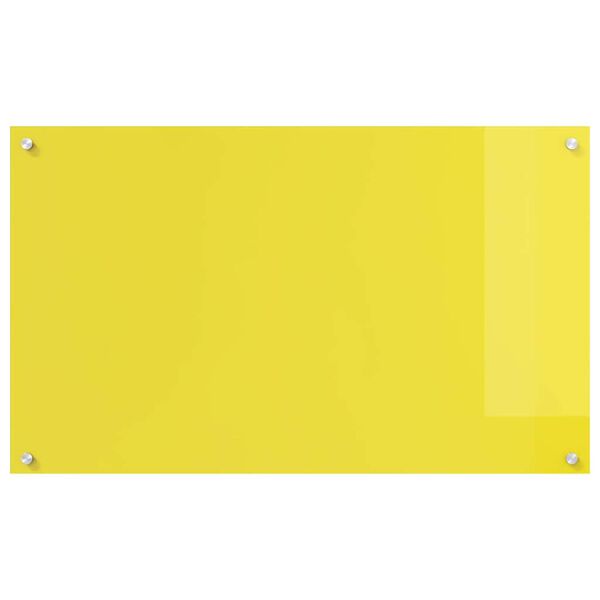 vidaXL Πίσω Πάνελ Κουζίνας 2 pcs Κίτρινο 100 x 60 cm σκληρυμένο γυαλί