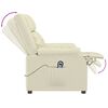 vidaXL Πολυθρόνα Μασάζ με Ανύψωση Κρεμ Συνθετικό Δέρμα