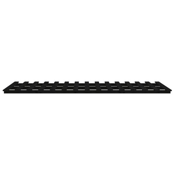 vidaXL Πλαίσιο Κρεβατιού Μαύρο 150 x 200 εκ. από Μασίφ Ξύλο Πεύκου