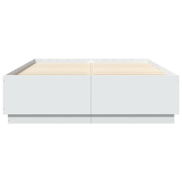 vidaXL Πλαίσιο Κρεβατιού Λευκό 160 x 200 εκ. από Επεξεργασμένο Ξύλο