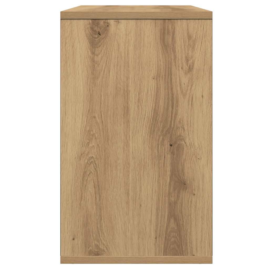 vidaXL Side Table Artisan Oak 50x30x50 cm Κατασκευασμένο ξύλο
